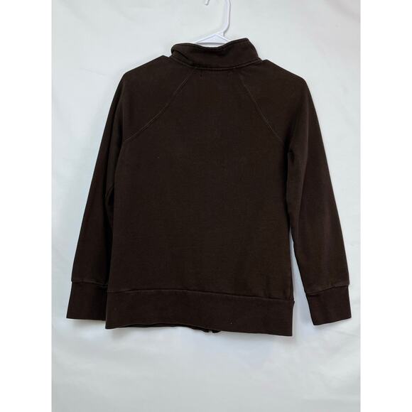 Burton Women's Size Medium Brown Zip Front Long Sleeve Sweatshirt Jacket - Picture 6 of 6